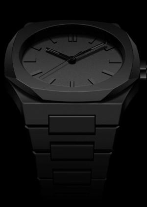 Black Stainless Steel Arabic Watch